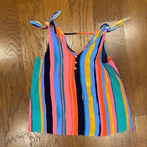 A.N.A.  COLORFUL BLOUSE SZ XS
